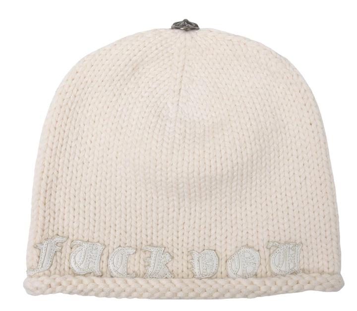 Chrome Hearts 'Cream' Fuck You Beanie