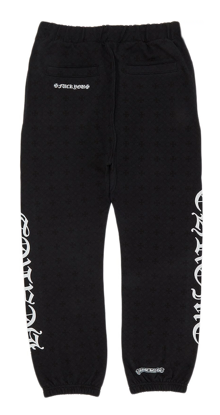 Chrome Hearts 'Black Monogram Cross' Sweatpants