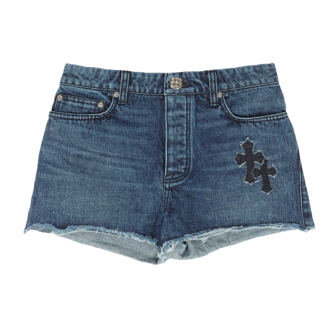 Chrome Hearts 'Cross Patch' Denim Shorts