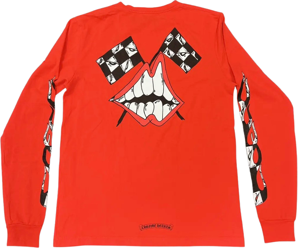 Chrome Hearts 'Red' Matty Boy Chomper Long Sleeve Toddler