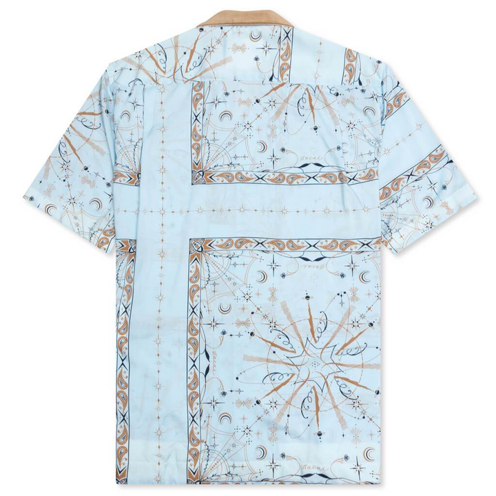 Sacai x Dr Woo 'Blue' Paisley Button Shirt