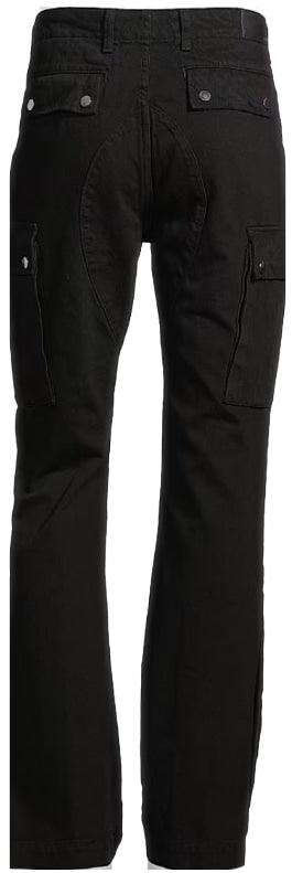 Amiri 'Black' M65 Flared Denim Cargo Pants