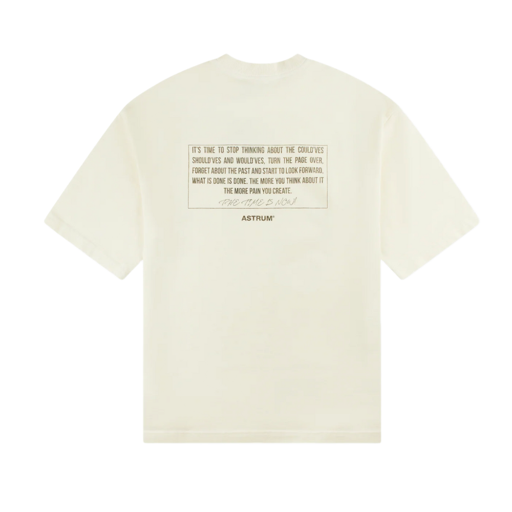 Astrum 'Stop Dwelling' Cream Tee