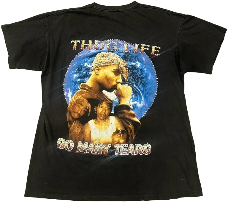 Tupac Shakur 'So Many Tears' Rhinestone Vintage Tee