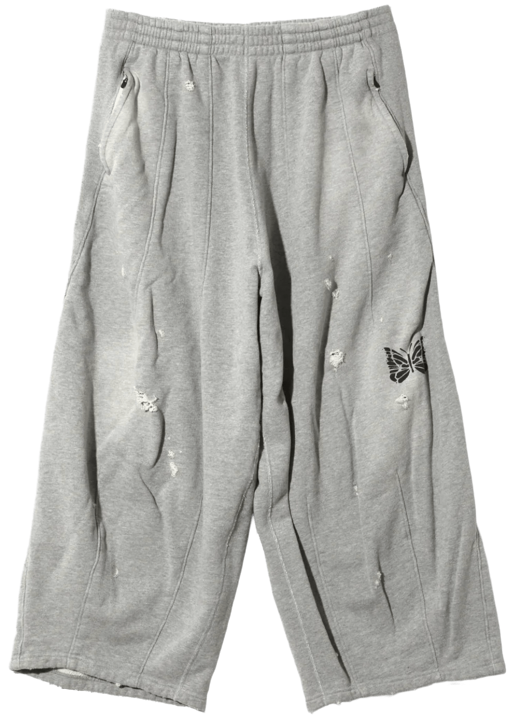 Needles 'Deconstructed' Baggy Grey Sweatpants