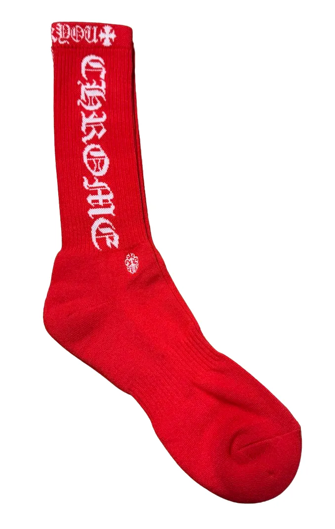 Chrome Hearts 'Fuck You' Logo Socks