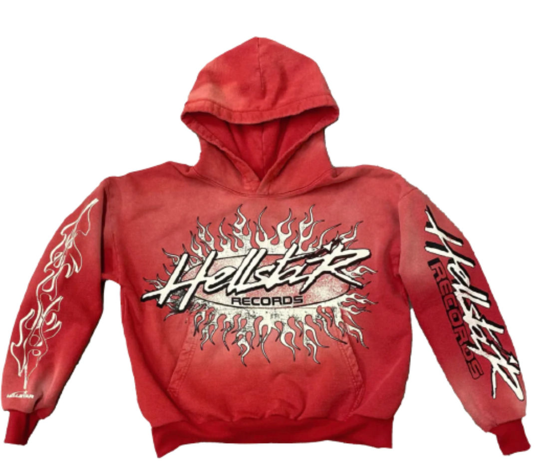 Hellstar Records Sweatshirt Red