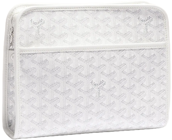 Goyard 'White' Jouvence MM Toiletry Bag
