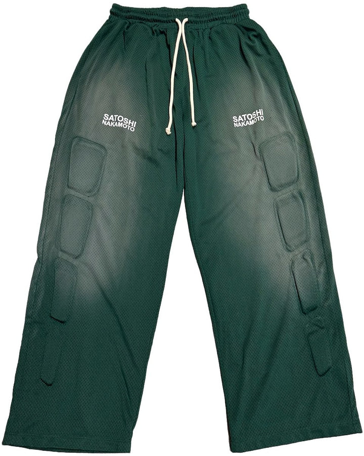 Satoshi Nakamoto 'Moto' Green Mesh Pants