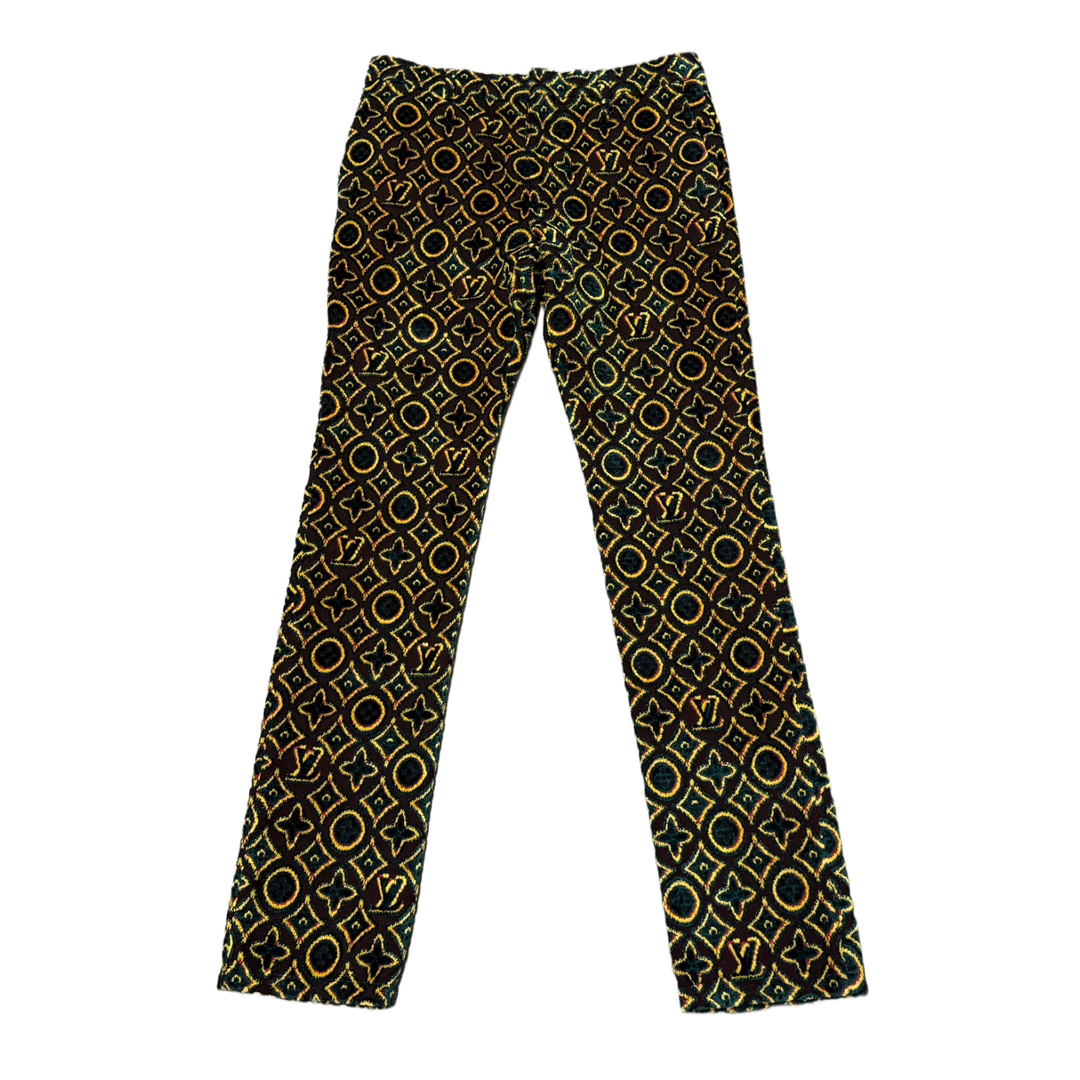 Louis Vuitton 'Runway Quilted Monogram' Green/Yelllow Pants