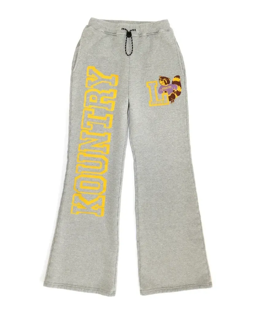 Kapital 'Fleece' Flare Grey Sweatpants