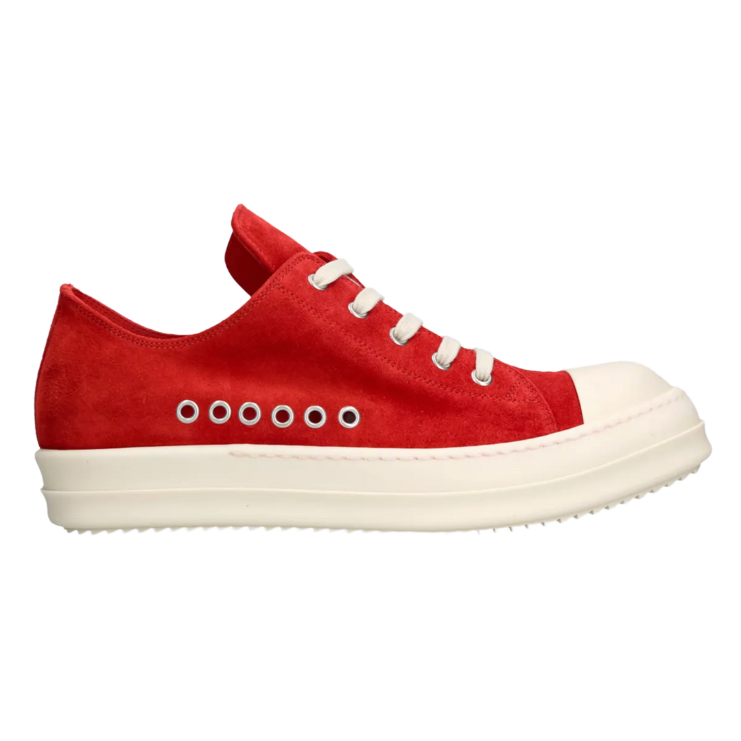 Rick Owens 'Red Suede' Extreme Low Sneakers