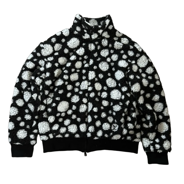 Louis Vuitton x Yayoi Kusama 'Infinity Dots' Black/White Zip Up Fleece