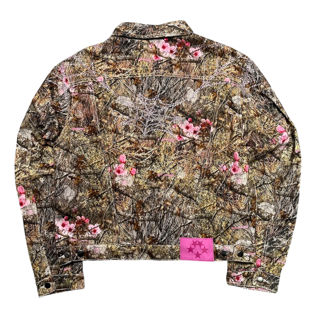 Sp5der Worldwide Realtree Rhinestone Denim Camo Jacket