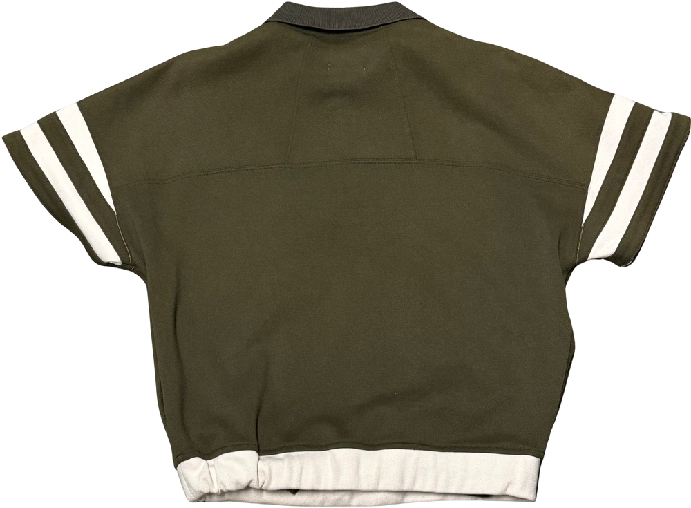 Rhude x Lamborghini 'Olive' Cropped Polo Track Shirt