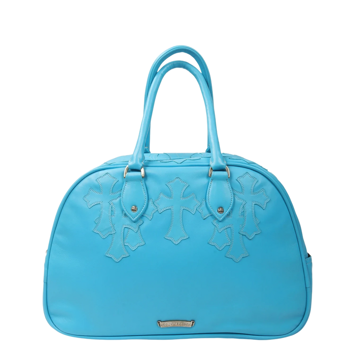 Chrome Hearts 'Fleur Cross' Leather Patch Bowling Bag