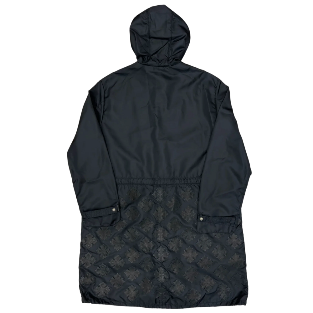Chrome Hearts 'Leather Plus Cross Patch' Nylon Rain Jacket