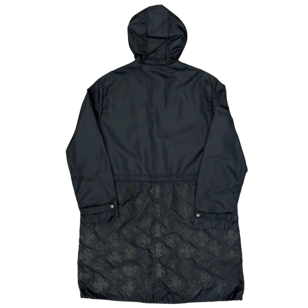 Chrome Hearts 'Leather Plus Cross Patch' Nylon Rain Jacket