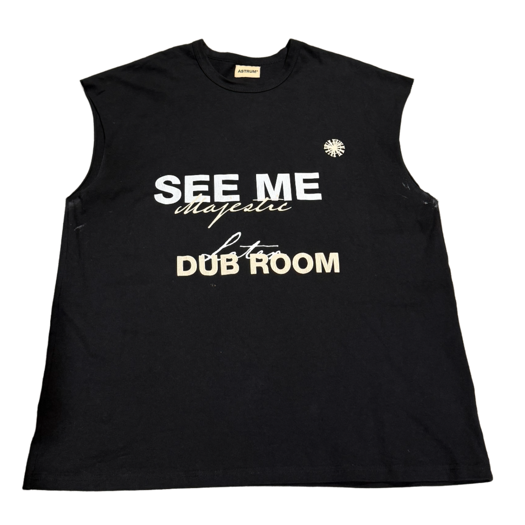 Astrum 'See Me' Black Cutoff Tee