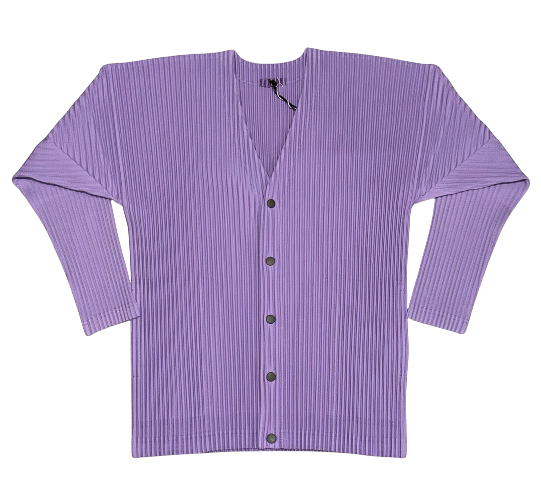 Homme Plissé Issey Miyake 'Purple' Cardigan