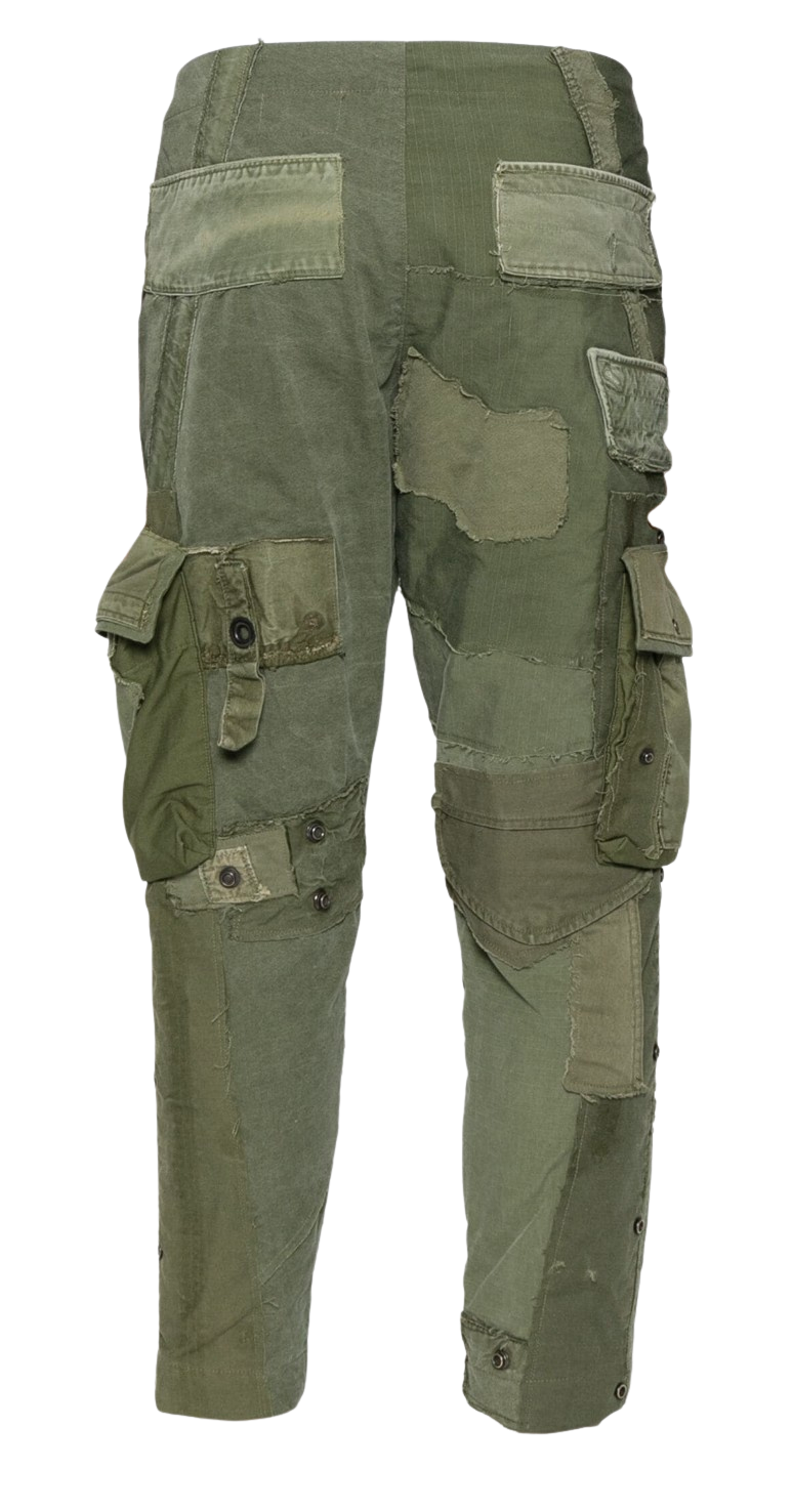 Greg Lauren 'Patchwork' Cotton Trousers