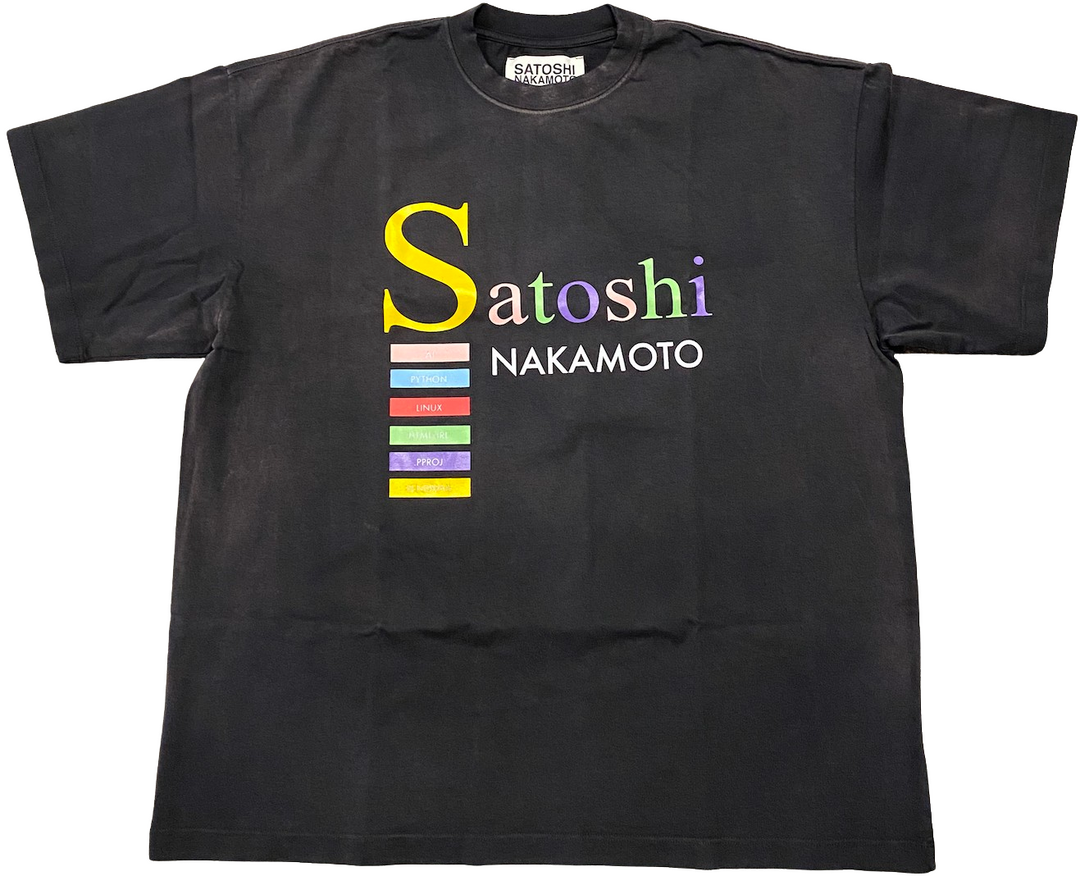 Satoshi Nakamoto 'Best Code' Black Tee