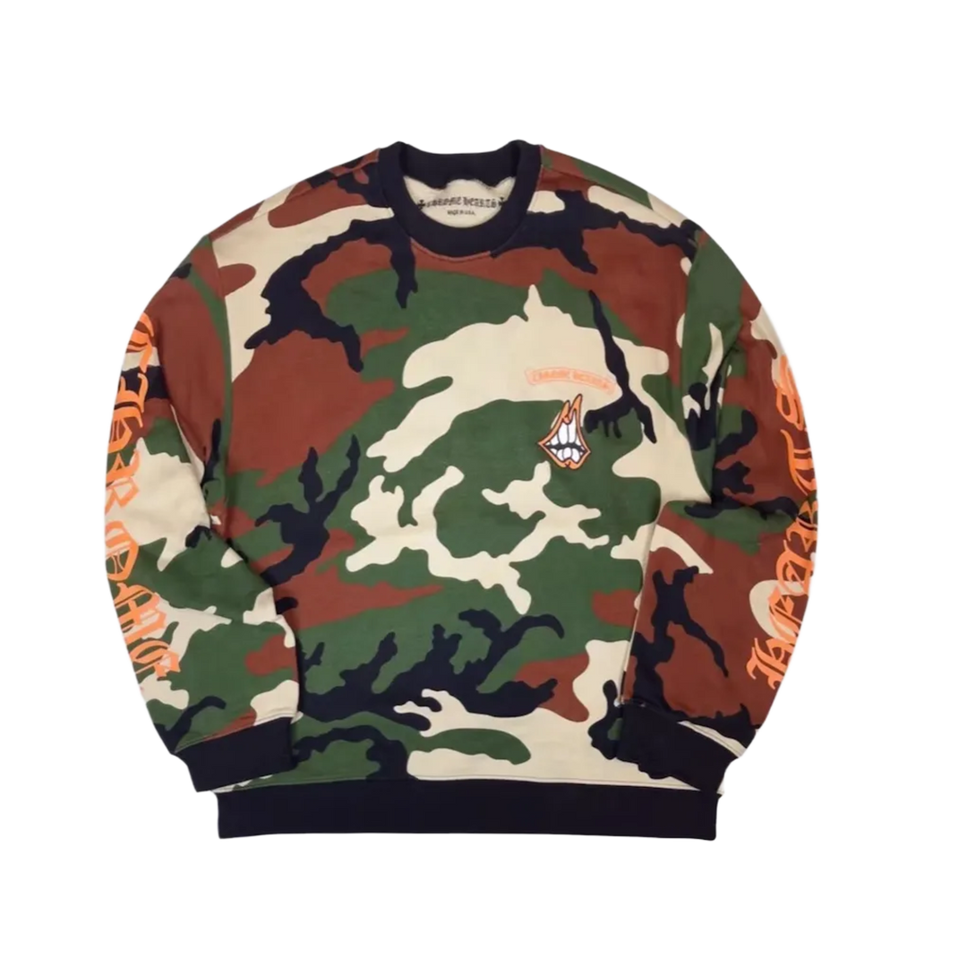 Chrome Hearts Matty Boy 'Caution Camo' Crewneck