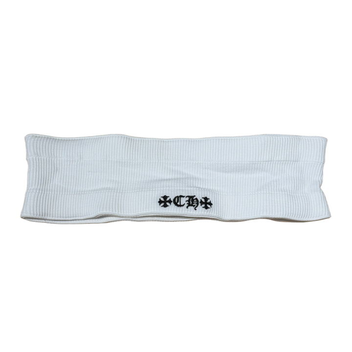 Chrome Hearts 'CH' White Headband