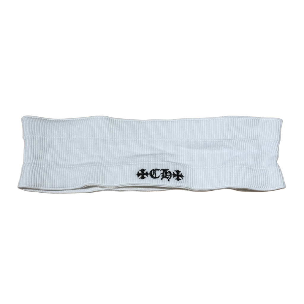 Chrome Hearts 'CH' White Headband – Showroom LA