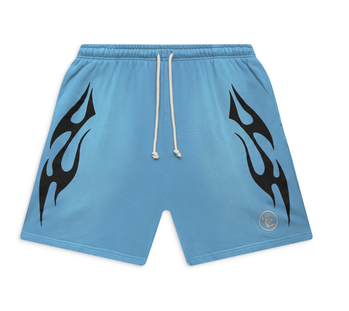 Hellstar 'Blue/Black' Flame Shorts