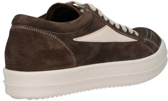 Rick Owens 'Brown' Calf Suede Sneakers