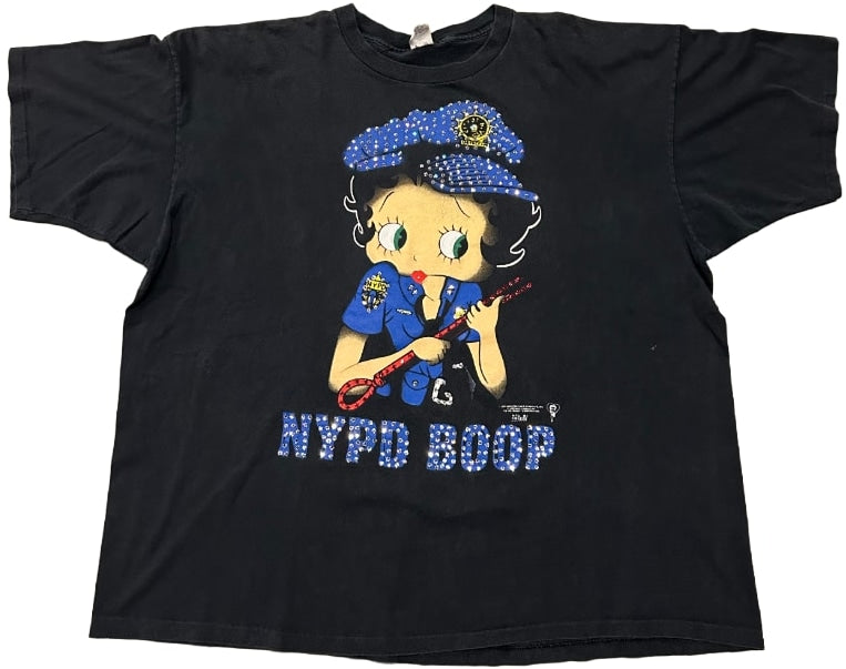 Betty Boop 'NYPD Boop' Rhinestone Vintage Tee