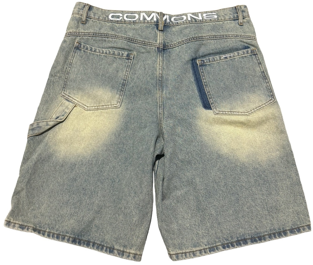 Commons Studios 'Gold Vintage Wash' Star Denim Shorts