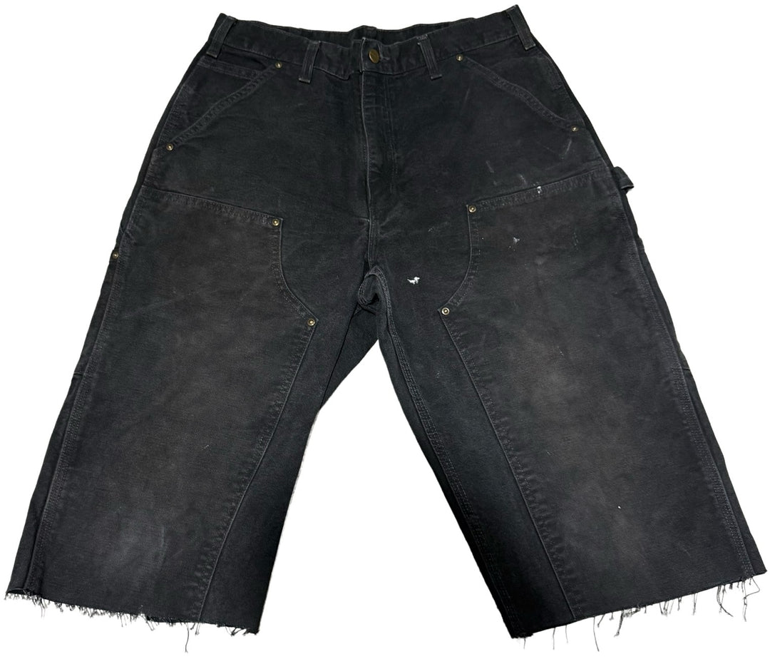 Carhartt 'Black' Double Knee Carpenter Cutoff Shorts