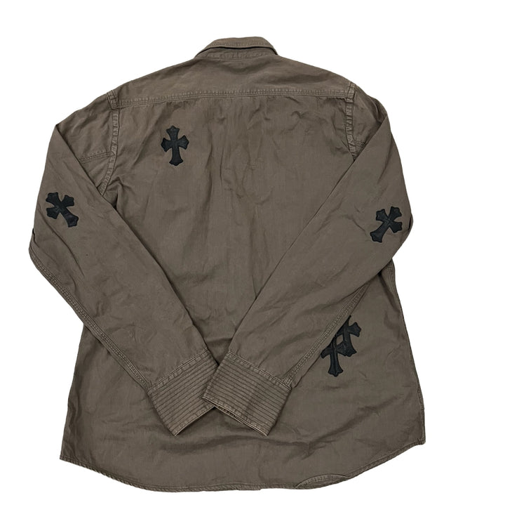 Chrome Hearts '10 Patch' Olive Military Jacket