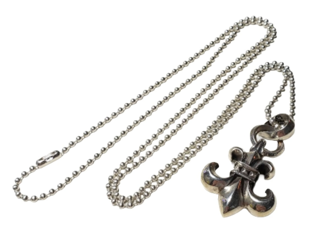 Chrome Hearts 'Fleur' Pendant on Ball Chain