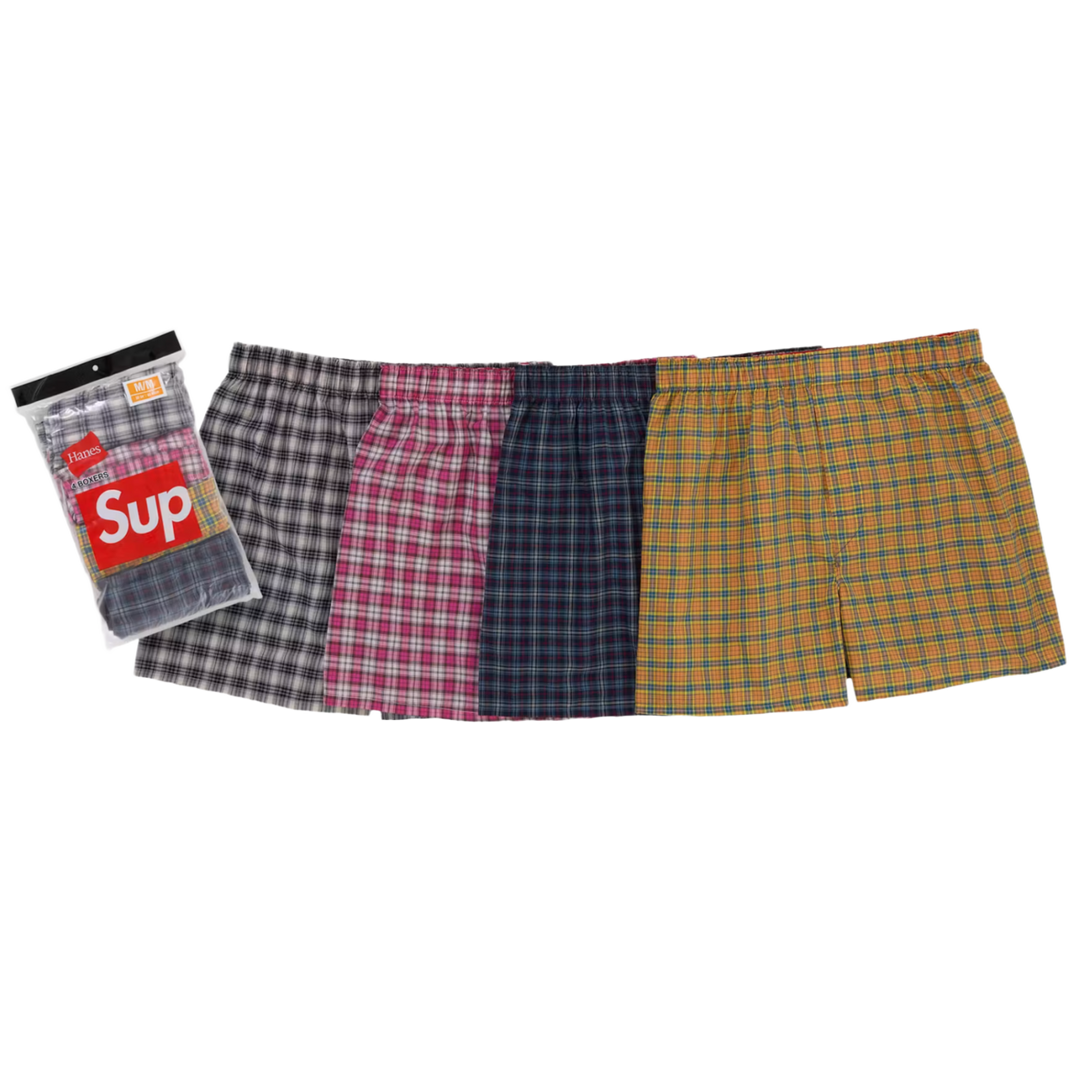 Supreme 'Multicolor' Hanes 4 Pack Boxers