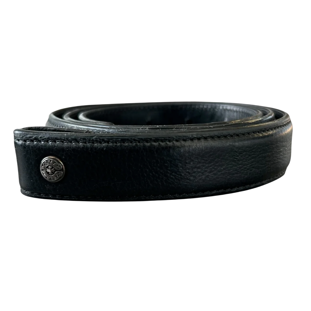 Chrome Hearts 'Black Leather' Belt Strap