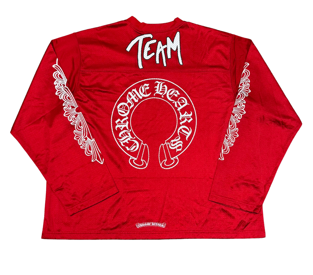 Chrome Hearts Matty Boy '99 Form' Red Mesh Longsleeve Jersey