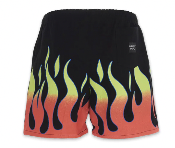 Gallery Dept 'Flame Motif' Zuma Shorts