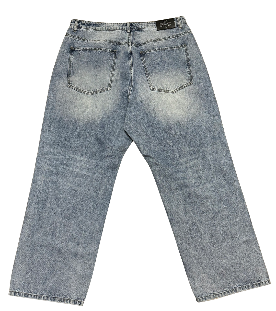 Happy Memories Don't Die HMDD 'HM' Blue Jeans