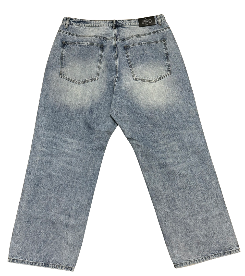 Happy Memories Don't Die HMDD 'HM' Blue Jeans