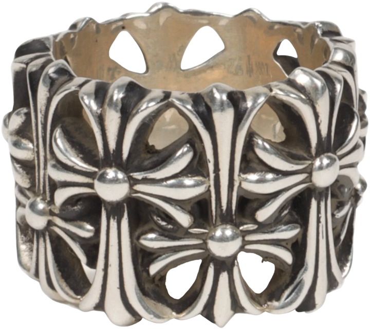 Chrome Hearts 'Cemetery' Silver Ring