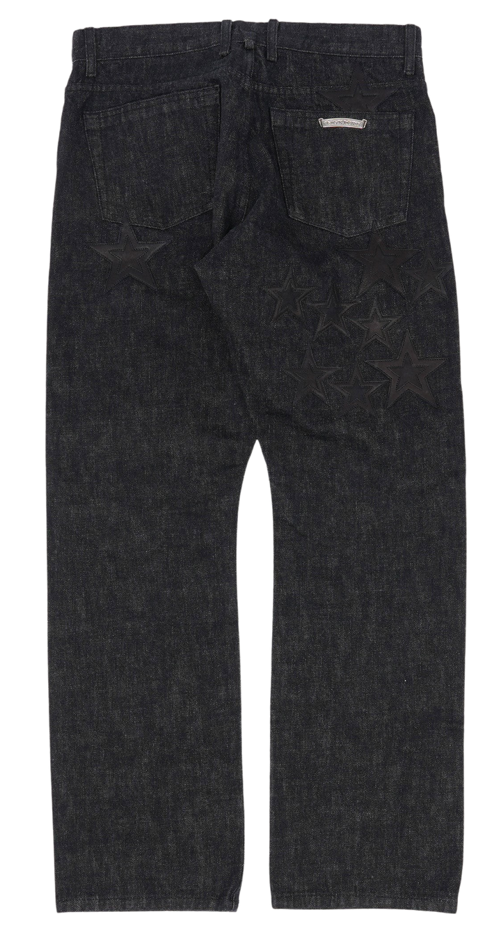 Chrome Hearts 'Star Patch' Fleur Jeans
