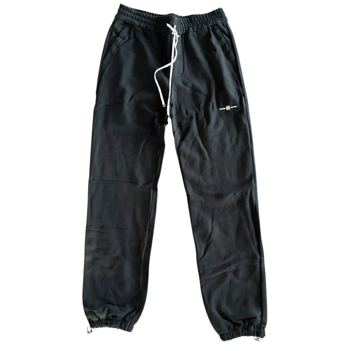 Amiri 'Micro MA Bar Logo' Black Sweatpants