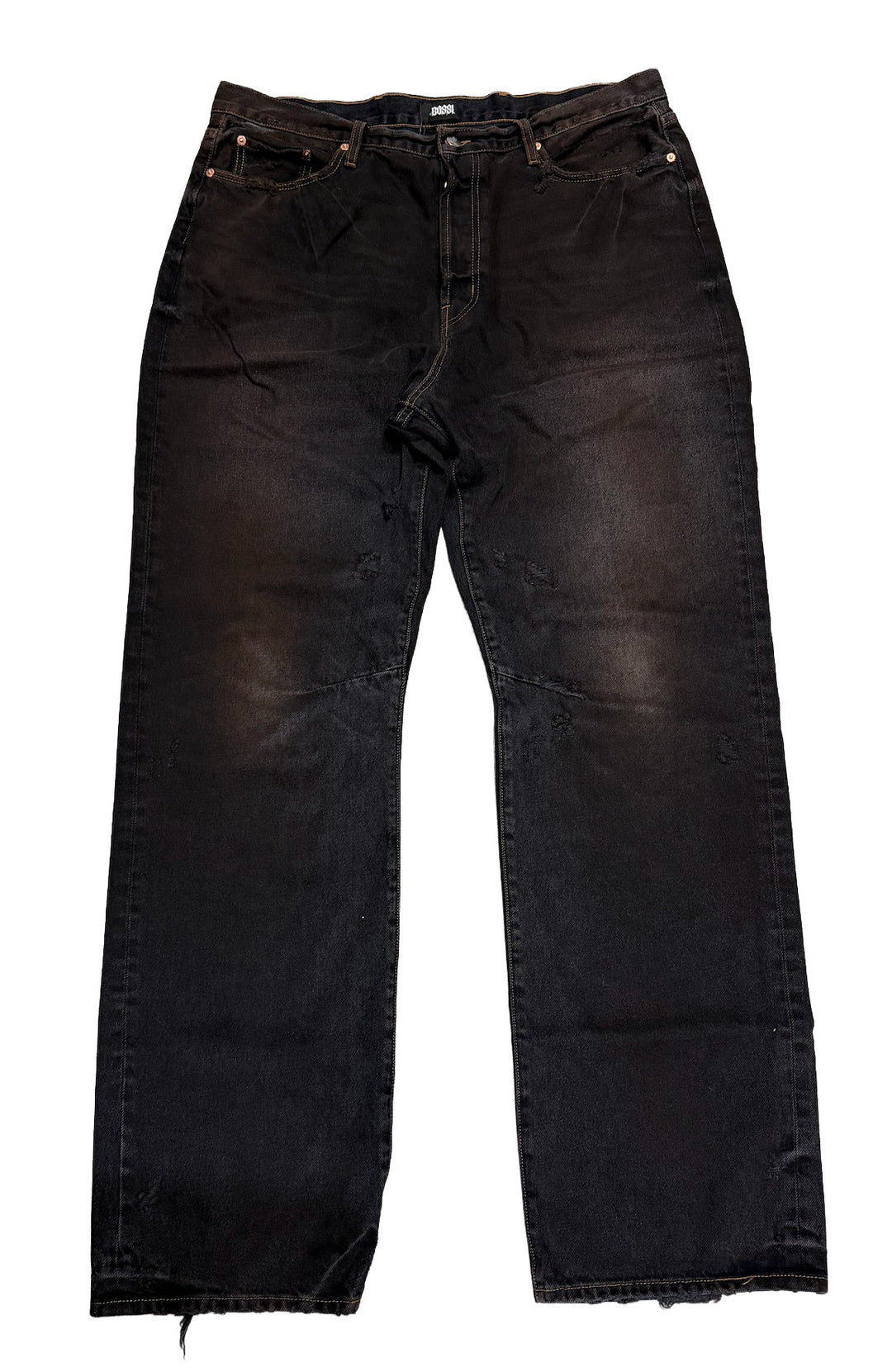 Bossi 'Brown Wash' Black Jeans