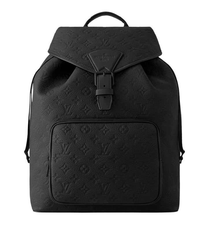 Louis Vuitton 'Black Monogram' Embossed Leather Backpack
