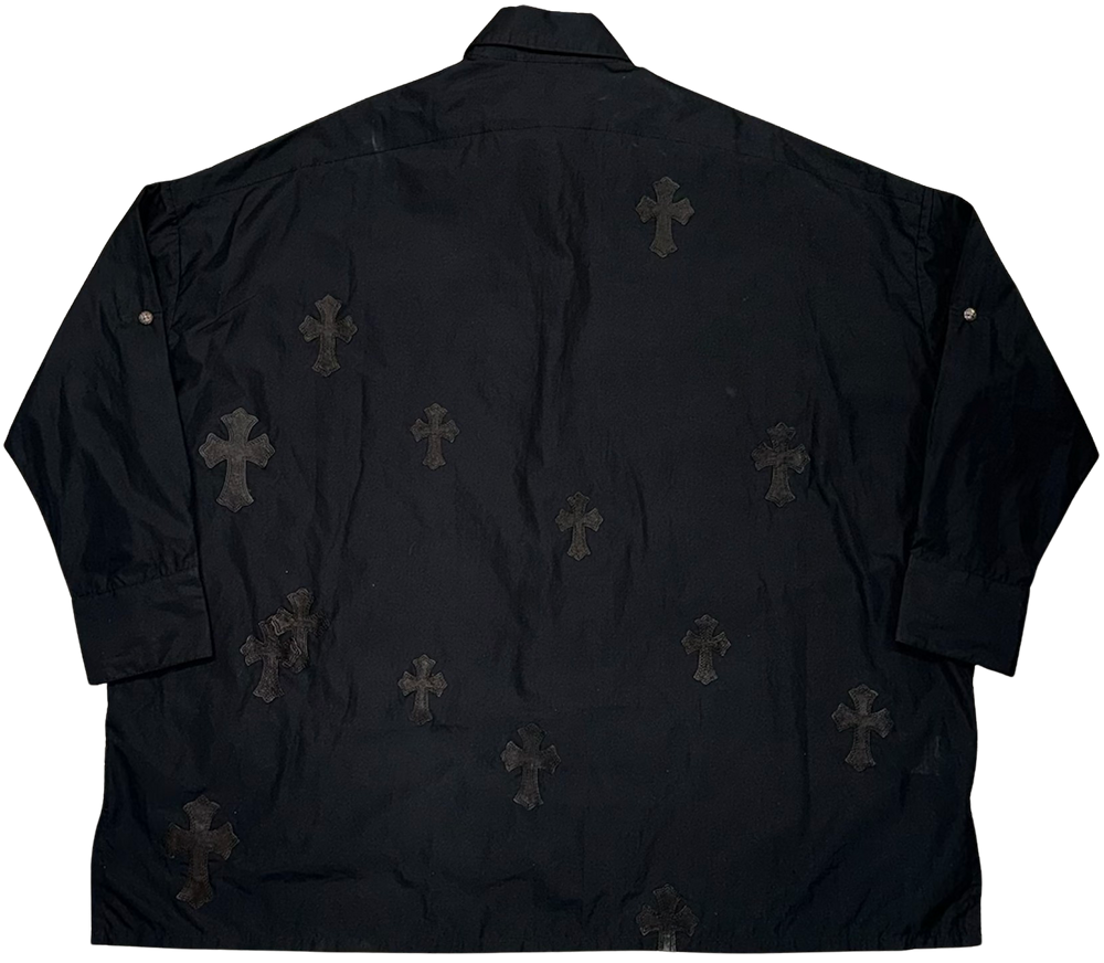 Chrome Hearts 'Black Patch' Button Dress Shirt