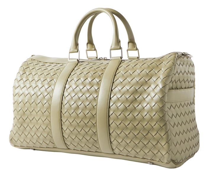 Bottega Veneta 'Green' Intrecciato Leather Duffle Bag