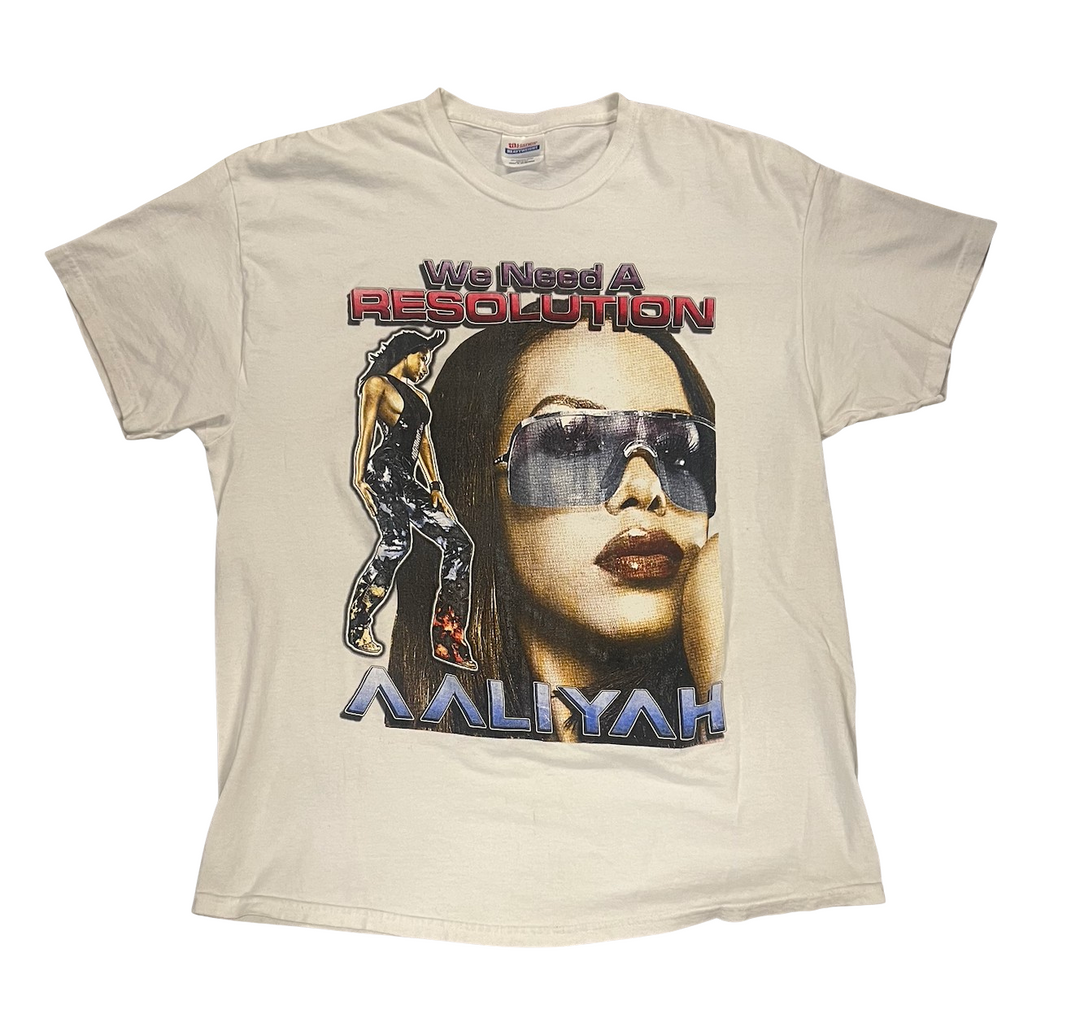 Aaliyah 'We Need A Resolution' Vintage Tee